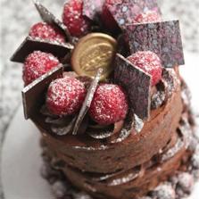 Birthday Cake - Mini Chocolate Cake with Berries